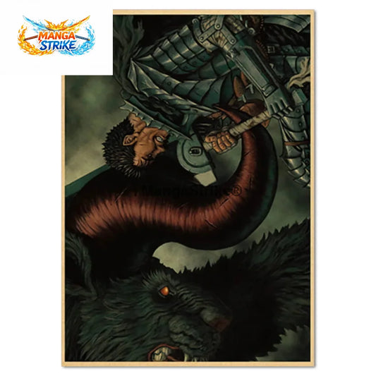 Poster Berserk - Guts vs Zodd
