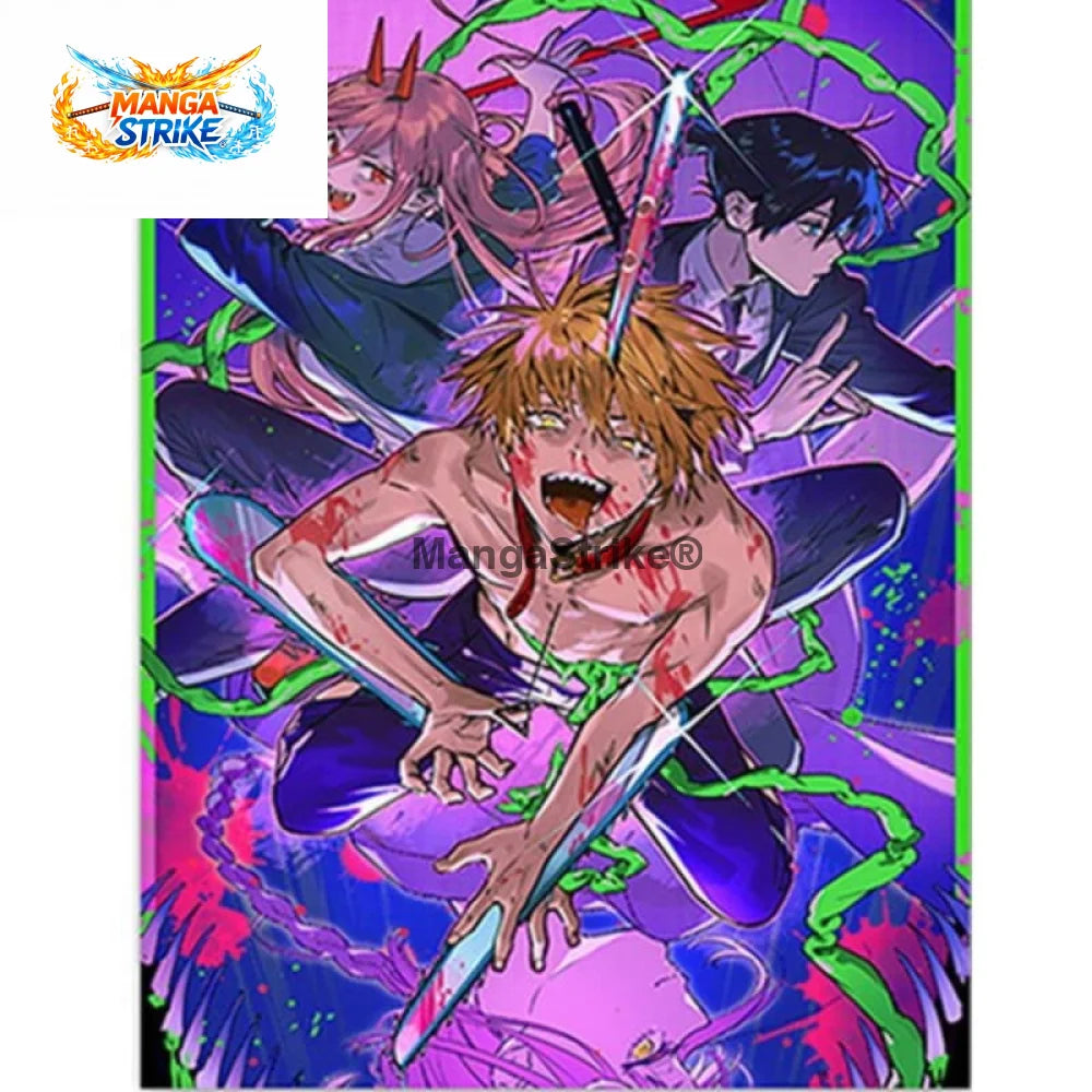 Poster Chainsaw Man - Equipe Aki ’Fight’ - Equipe Aki