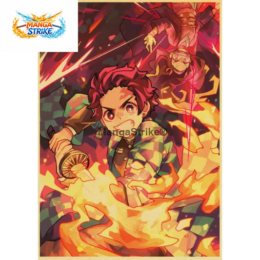 Poster Demon Slayer - Fratrie Kamado - Poster Fratrie Kamado