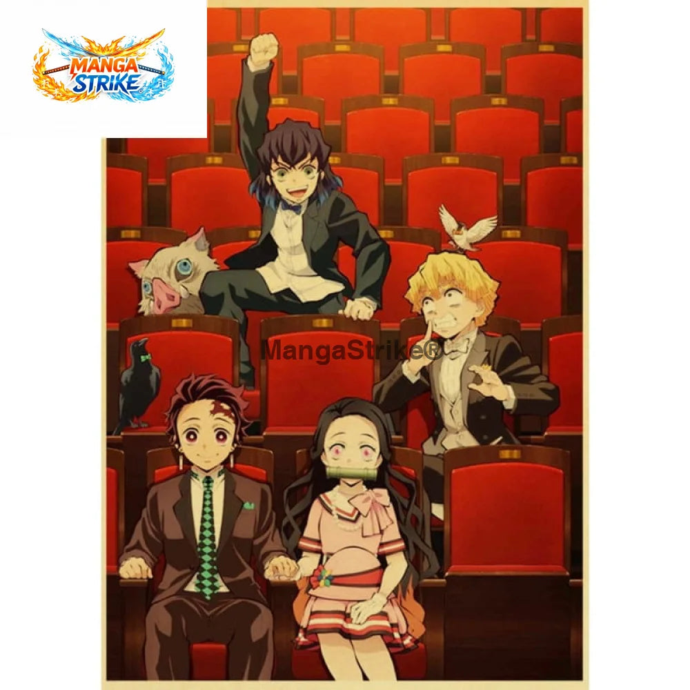 Poster Demon Slayer - Tanjiro & Co - Poster Equipe Kamado