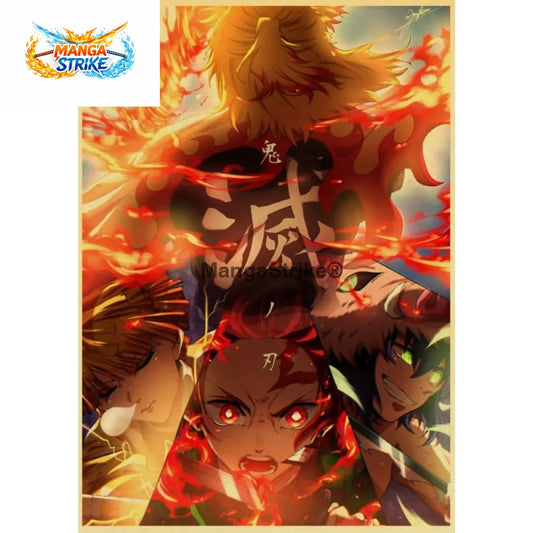 Poster Demon Slayer - Tanjiro x Rengoku - Poster Tanjiro X Rengoku