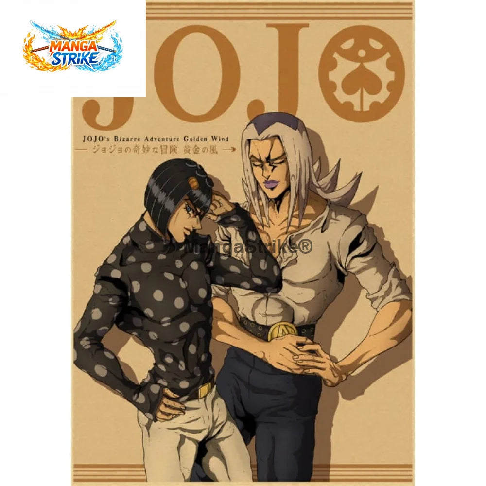 Poster Jojo’s Bizarre Adventure - Bruno Bucciarati x Abbacchio - Bruno Bucciarati x Abbacchio