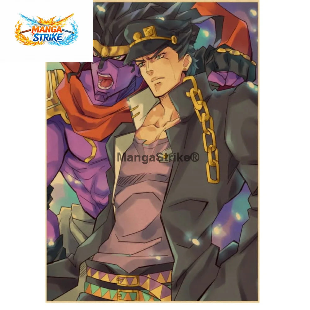 Poster Jojo’s Bizarre Adventure - Jotaro x Star Platinum - Jotaro x Star Platinum