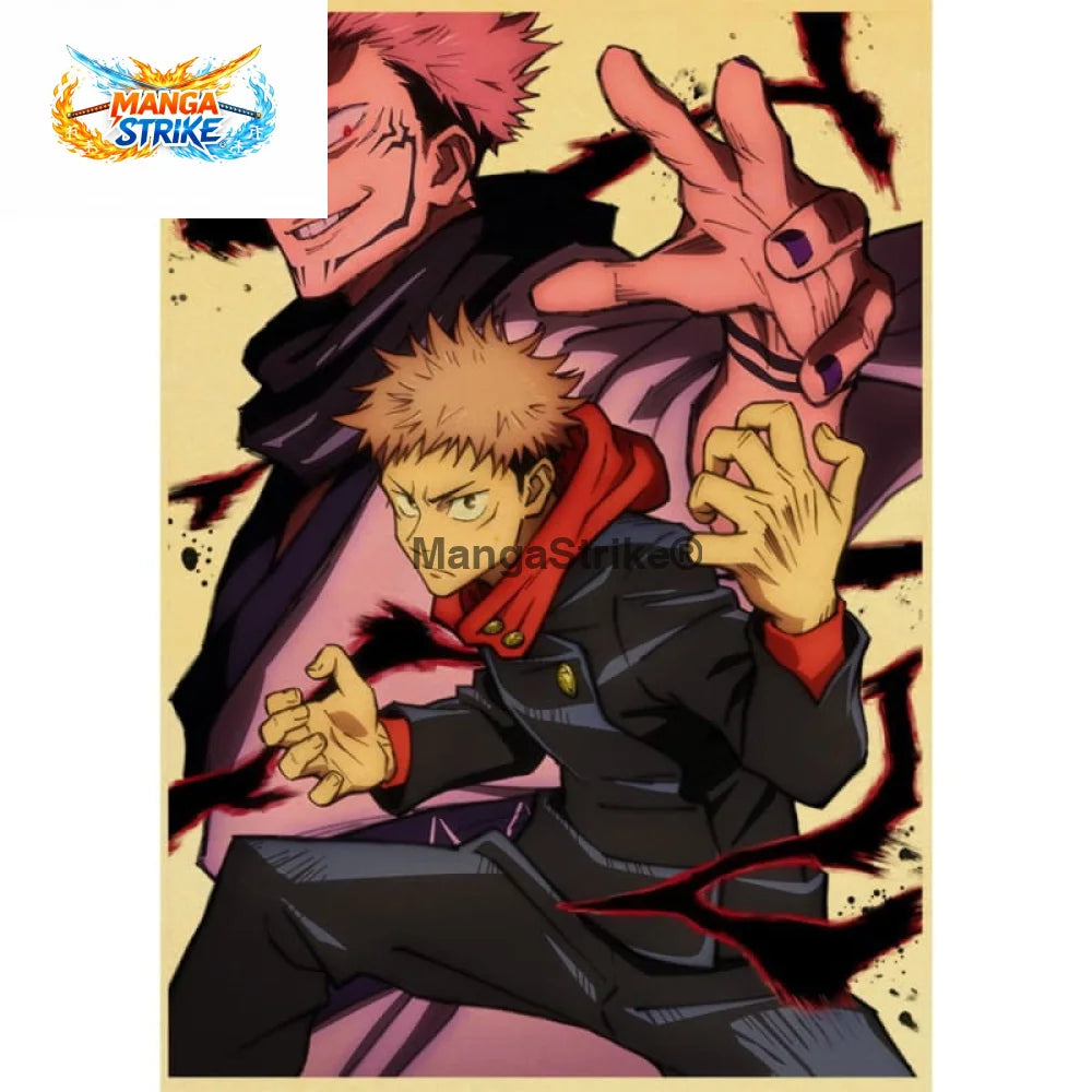 Poster Jujutsu Kaisen - Itadori x Sukuna - Itadori x Sukuna