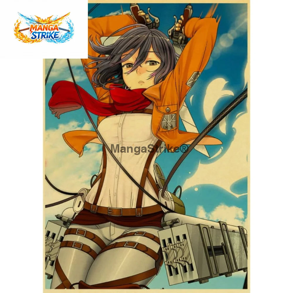 Poster L’Attaque des Titans - Mikasa - Mikasa