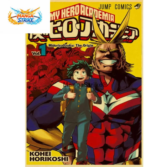 Poster My Hero Academia - All Might x Deku - All Might x Deku
