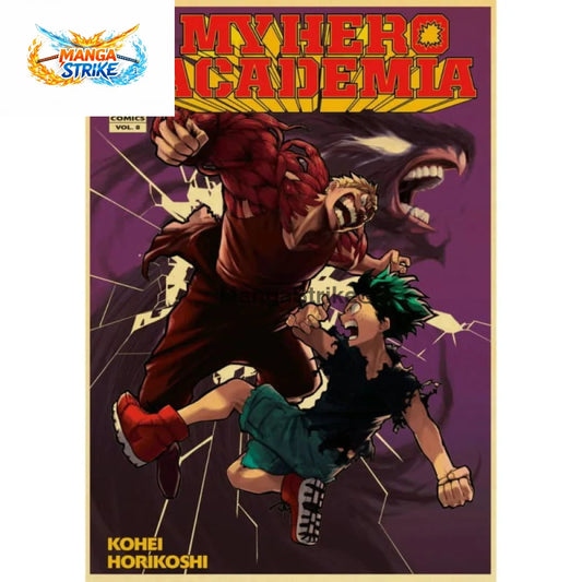 Poster My Hero Academia - Izuku Vs Muscular - Izuku Vs Muscular