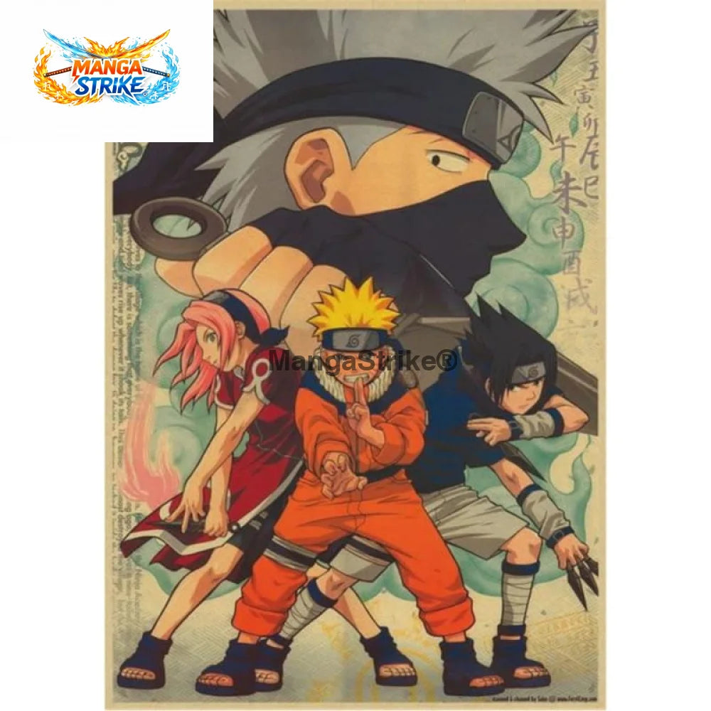 Poster Naruto - Equipe 7 - Poster équipe 7