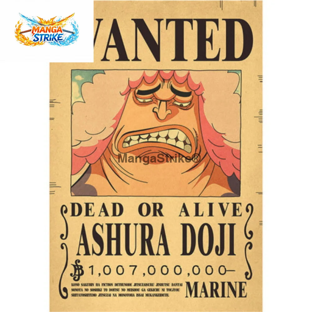 Poster One Piece - Wanted Ashura Doji - Poster Wanted Ashura Doji