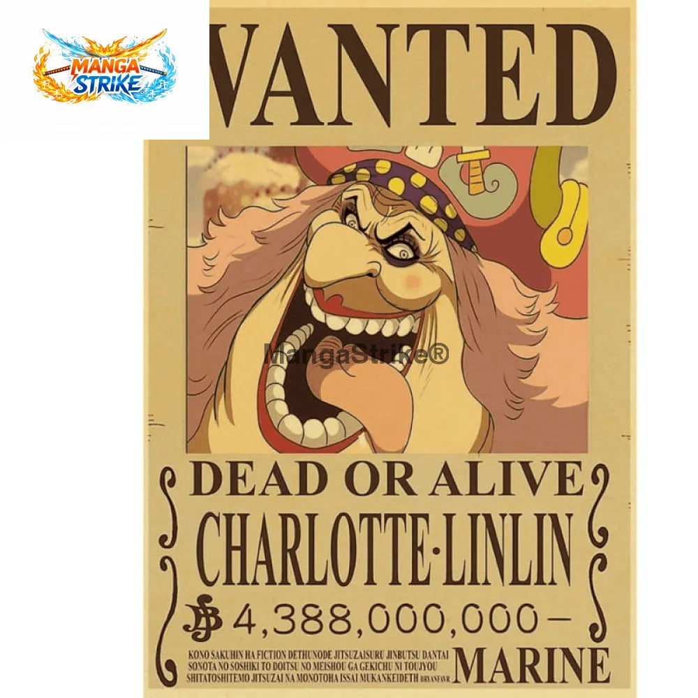 Poster One Piece - Wanted Big MOM - poster