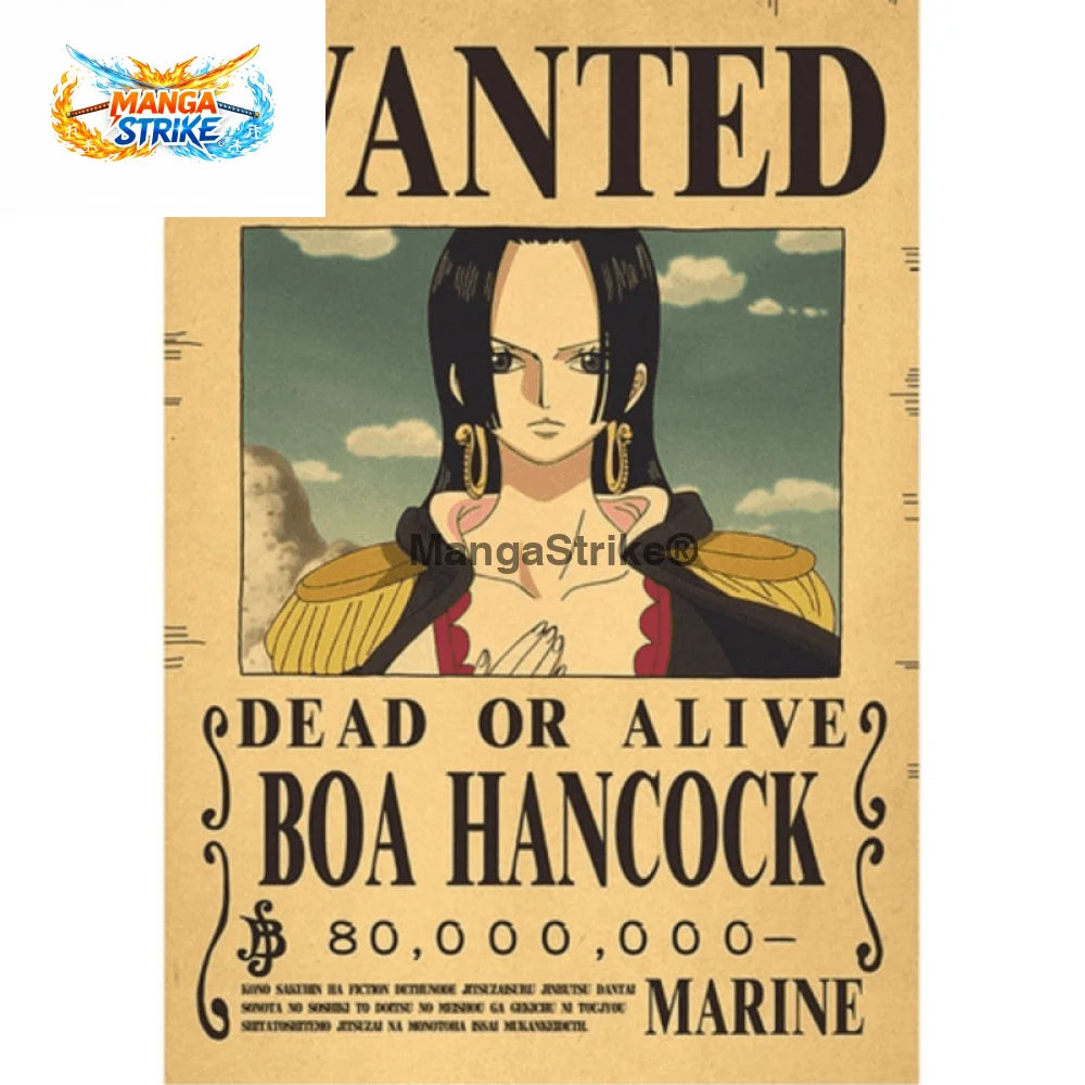 Poster One Piece - Wanted Boa Hancock - Boa Hancock - bijoux