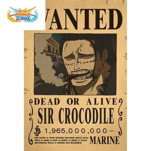 Poster One Piece - Wanted Crocodile - Crocodile - bijoux