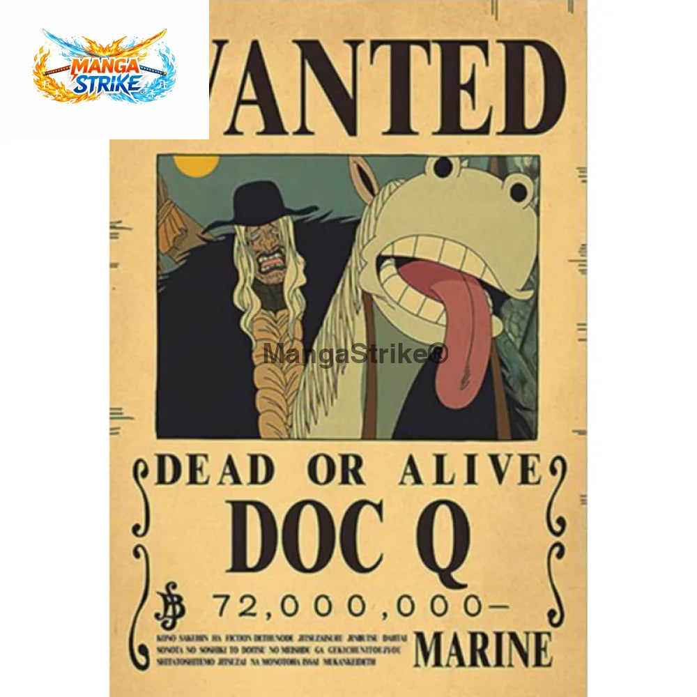 Poster One Piece - Wanted Doc Q - Poster Wanted Doc Q