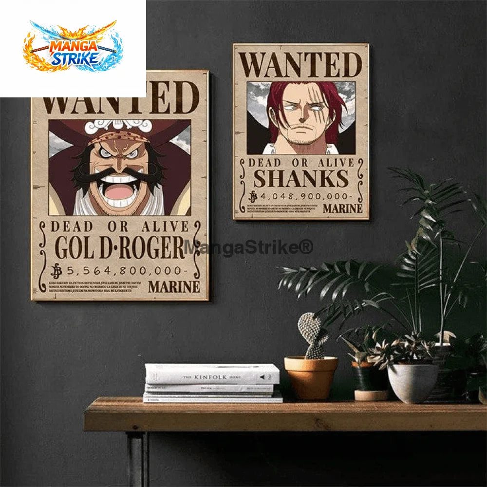 Poster One Piece - Wanted Gol D. Roger - Gol D.Roger - bijoux