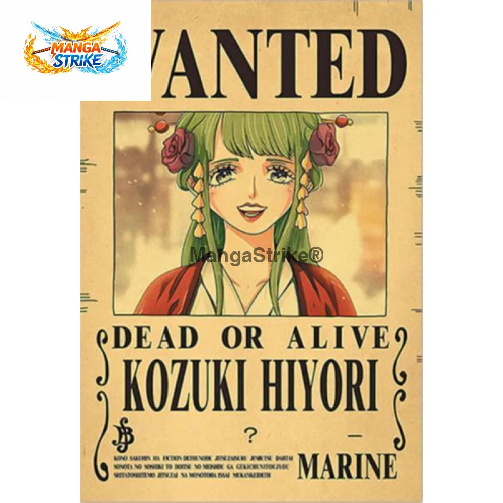 Poster One Piece - Wanted Hiyori - Poster Wanted Hiyori Kozuki