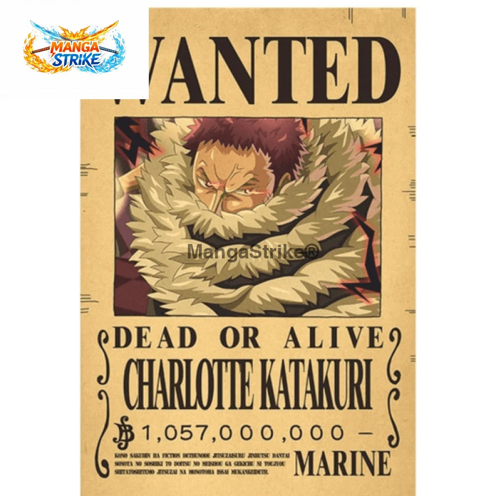 Poster One Piece - Wanted Katakuri - Katakuri - bijoux