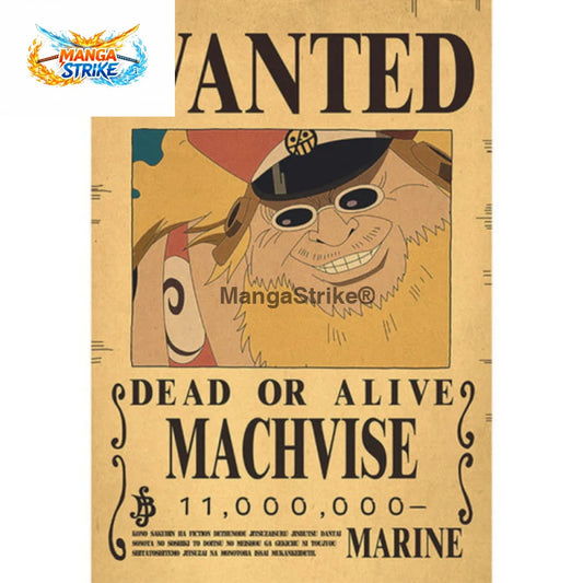 Poster One Piece - Wanted Machvise - Poster Wanted Machvise