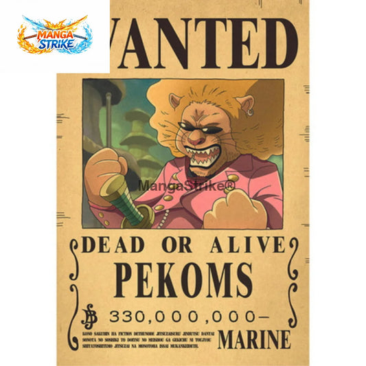 Poster One Piece - Wanted Pekoms - Poster Wanted Pekoms