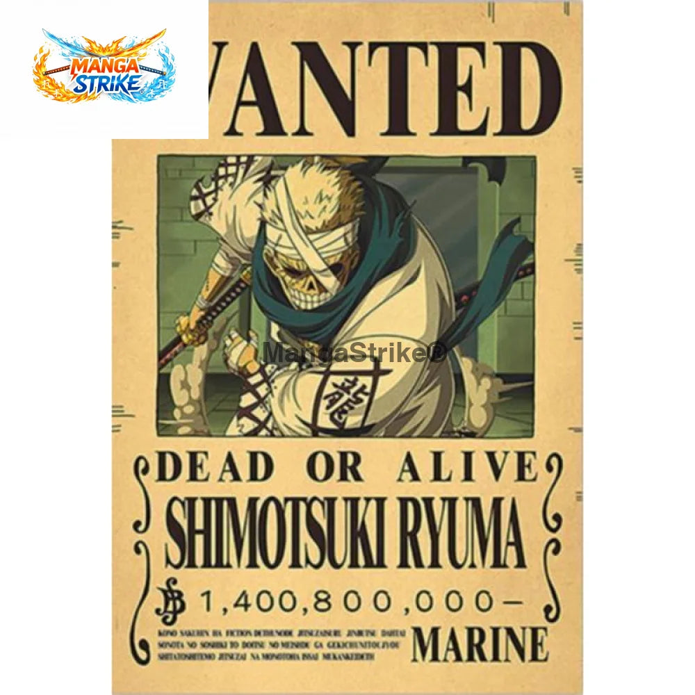 Poster One Piece - Wanted Ryuma - Poster Wanted Ryuma