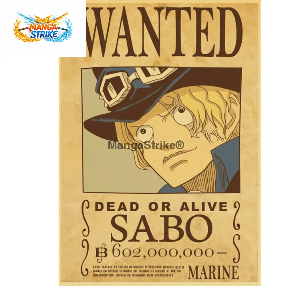 Poster One Piece - Wanted Sabo - Sabo - bijoux