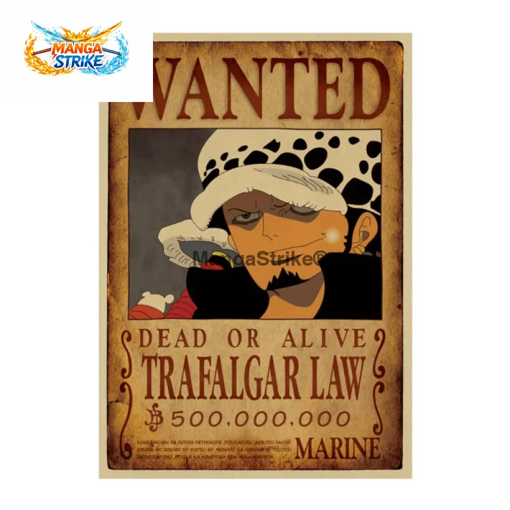 Poster One Piece - Wanted Trafalgar D. Law - poster