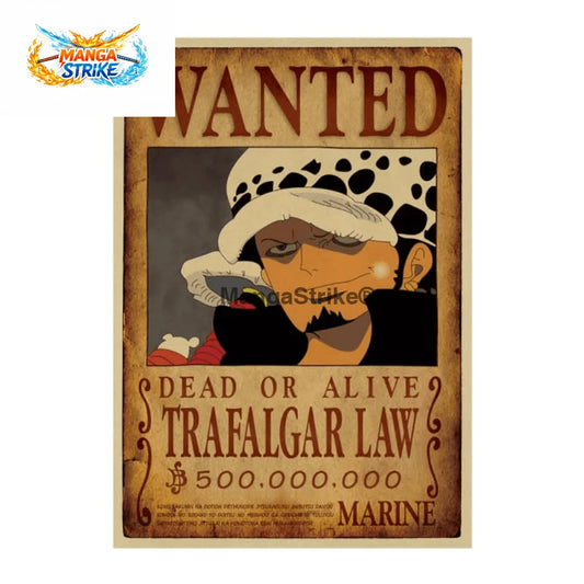 Poster One Piece - Wanted Trafalgar D. Law - poster