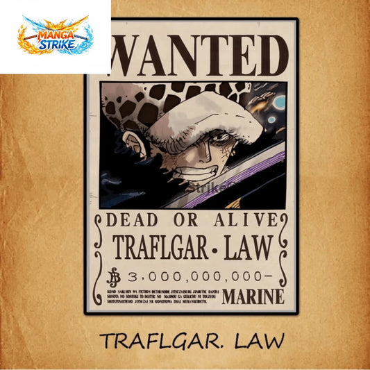 Poster One Piece - Wanted Trafalgar D. Water Law - Poster Wanted Trafalgar D Water Law - bijoux