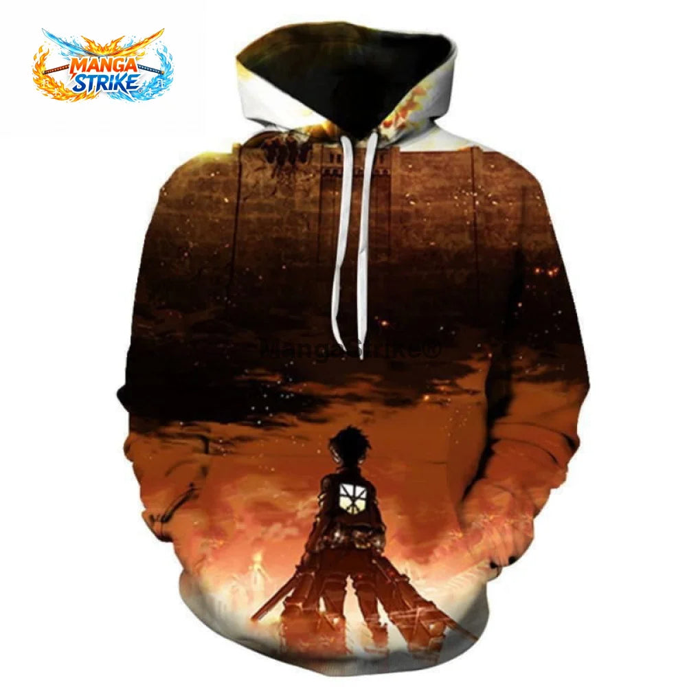 Pull Attaque des Titans - Eren ’Chute du mur Maria’ - XS