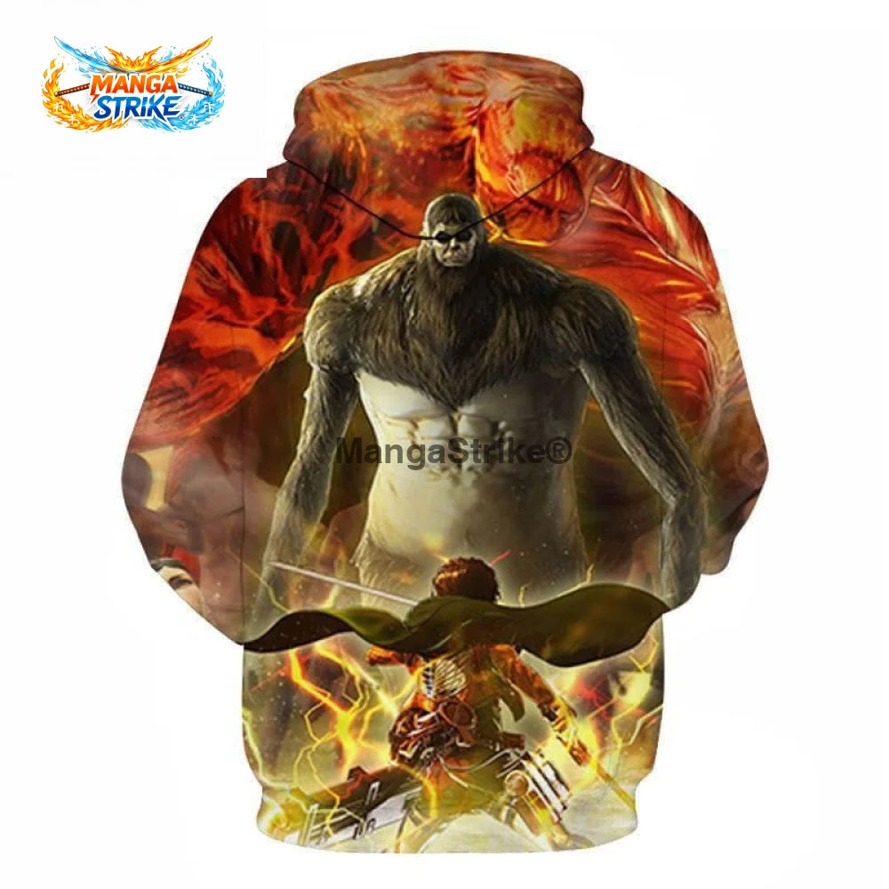 Pull Attaque des Titans - Eren vs Titan Bestial