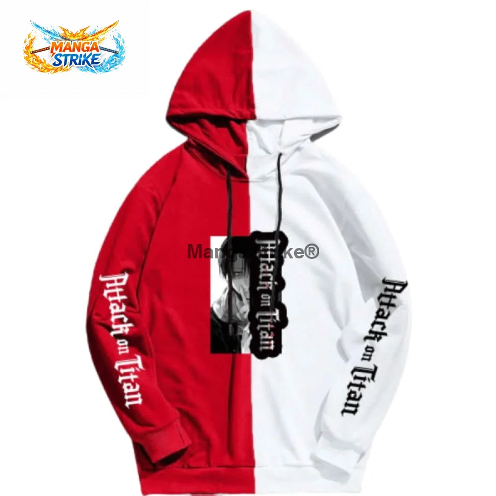 Pull Attaque des Titans - Livaï Ackerman - Rouge / S