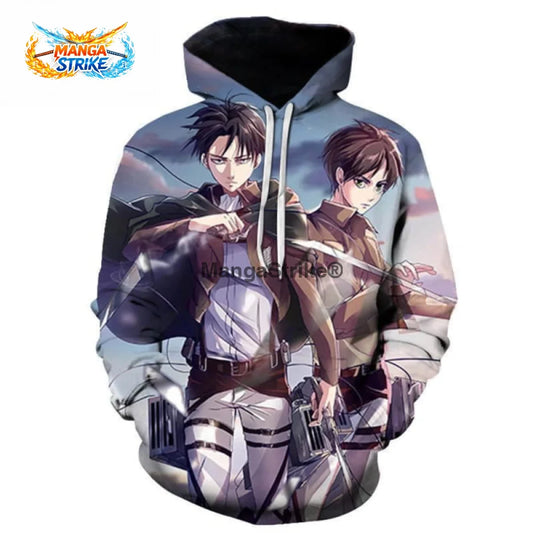 Pull Attaque des Titans - Livaï x Eren - XS