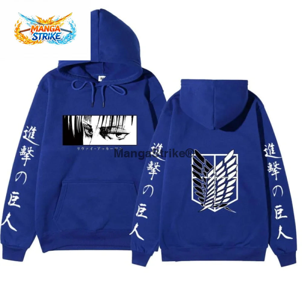Pull Levi Ackerman- Attaque des Titans - Bleu / S