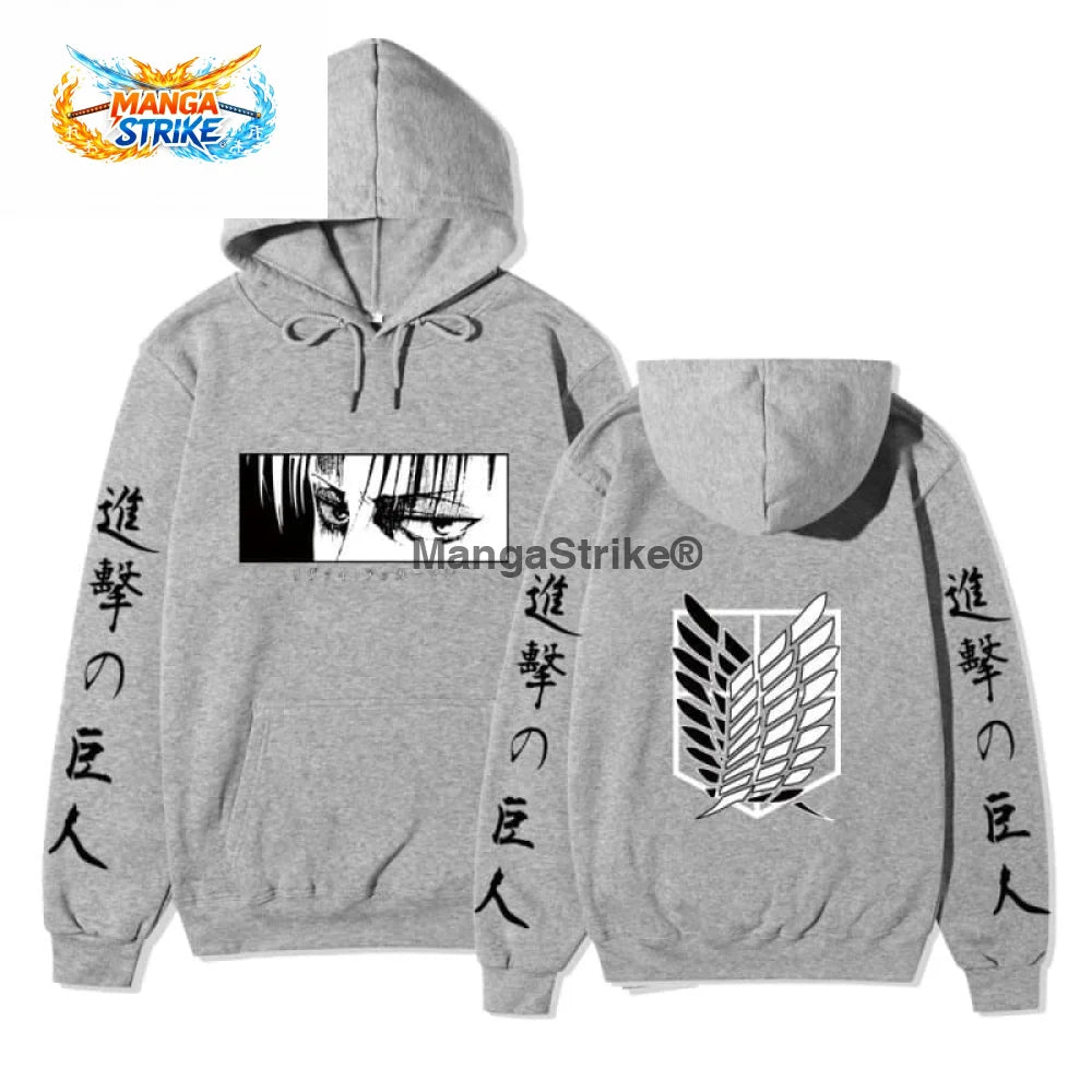 Pull Levi Ackerman- Attaque des Titans - Gris / S