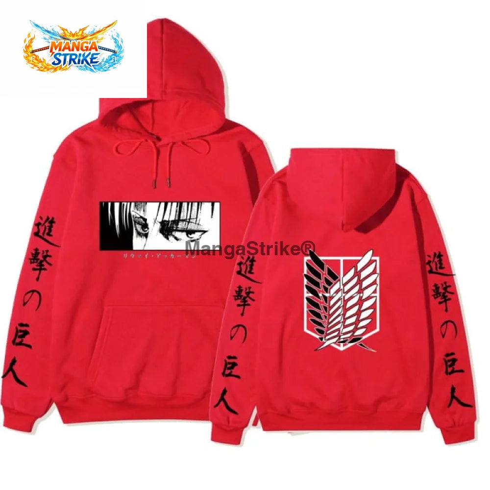 Pull Levi Ackerman- Attaque des Titans - Rouge / S
