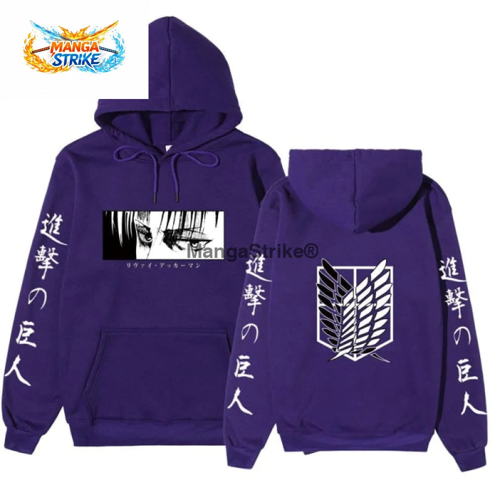 Pull Levi Ackerman- Attaque des Titans - Violet / S