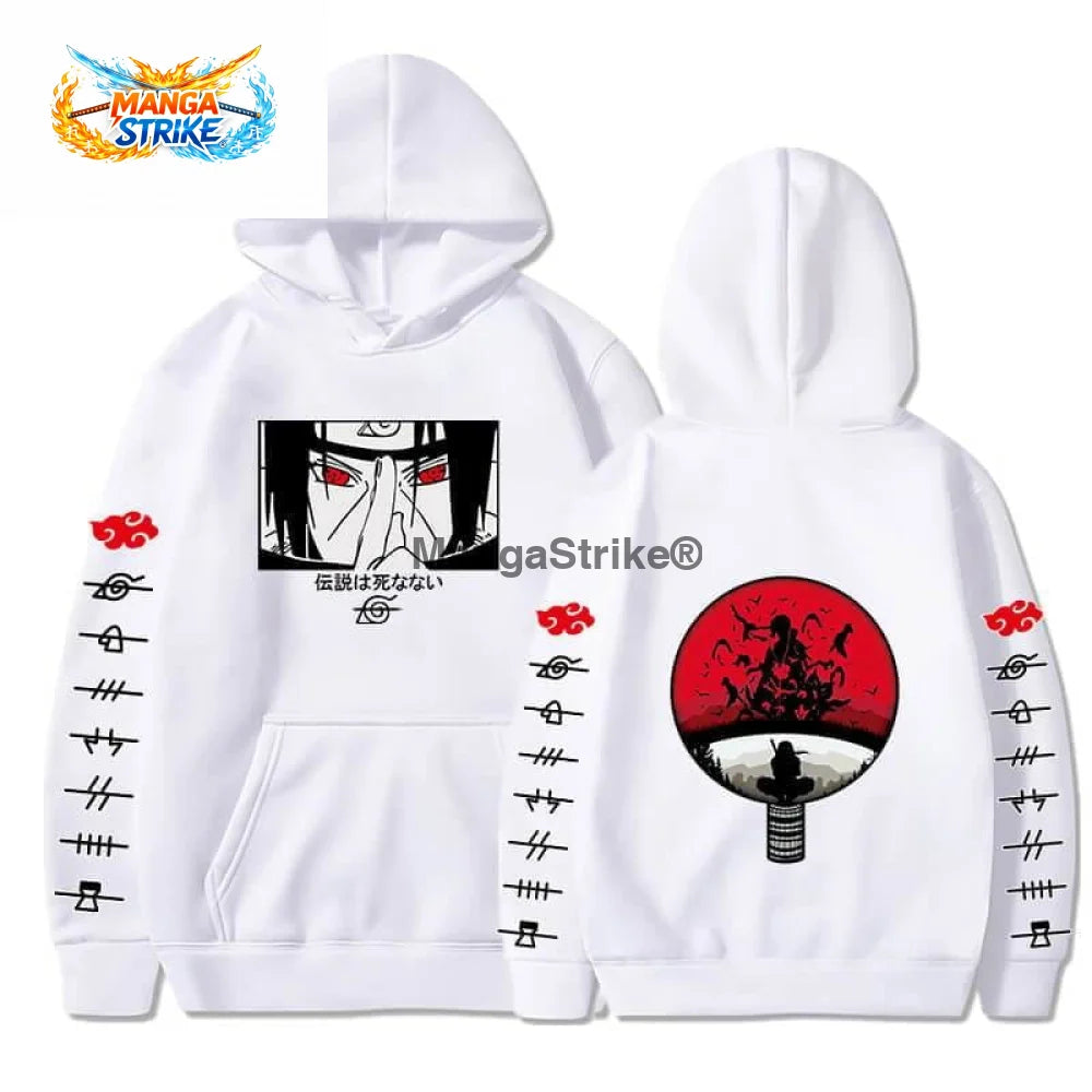 Pull Naruto - Itachi Uchiwa - Blanc / XS