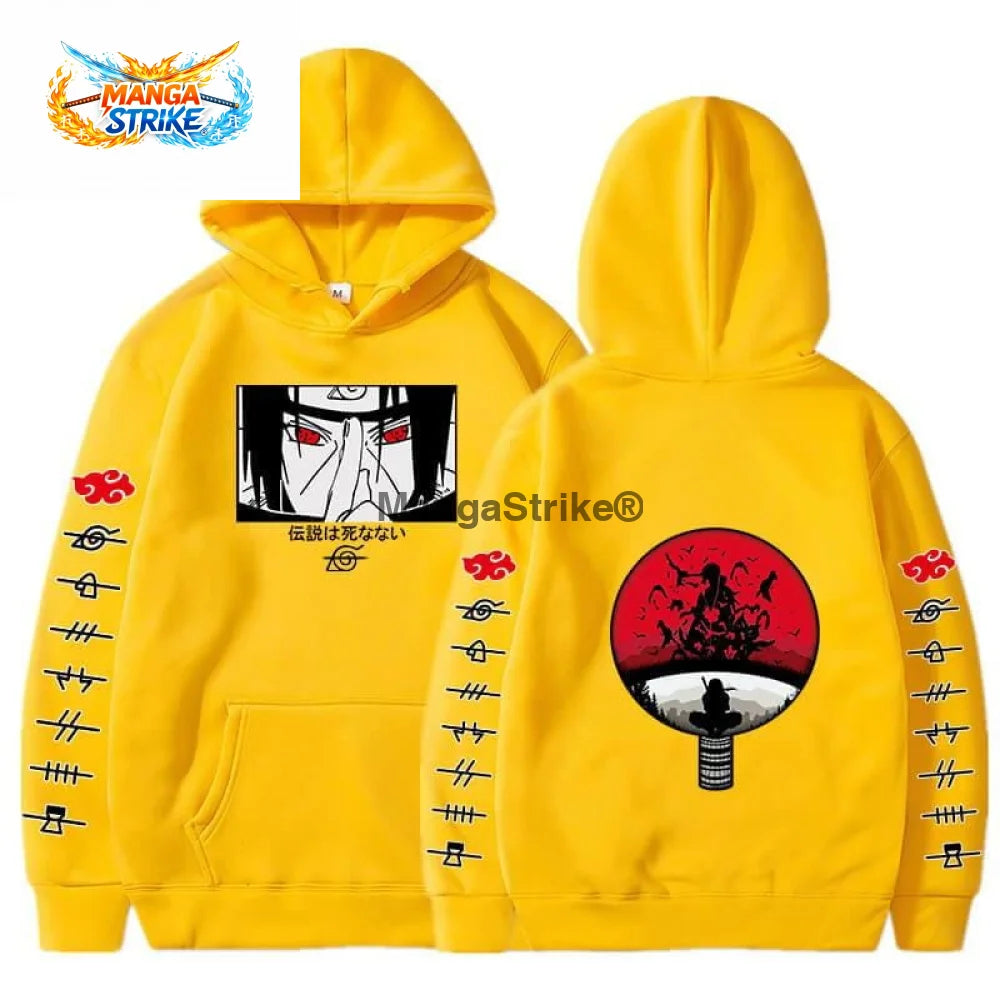 Pull Naruto - Itachi Uchiwa - Jaune / XS