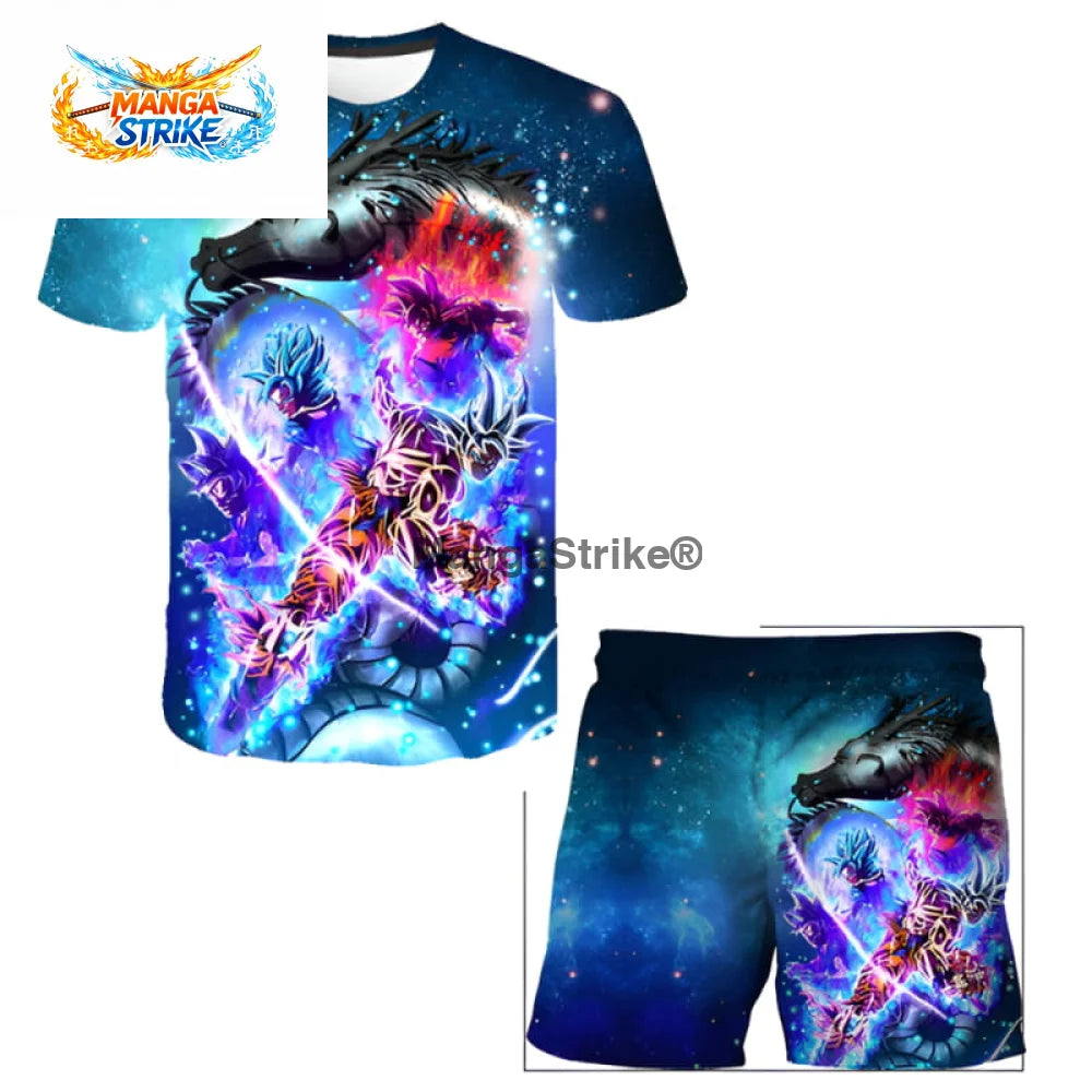 Pyjama Dragon Ball Z - Short God Goku - XS
