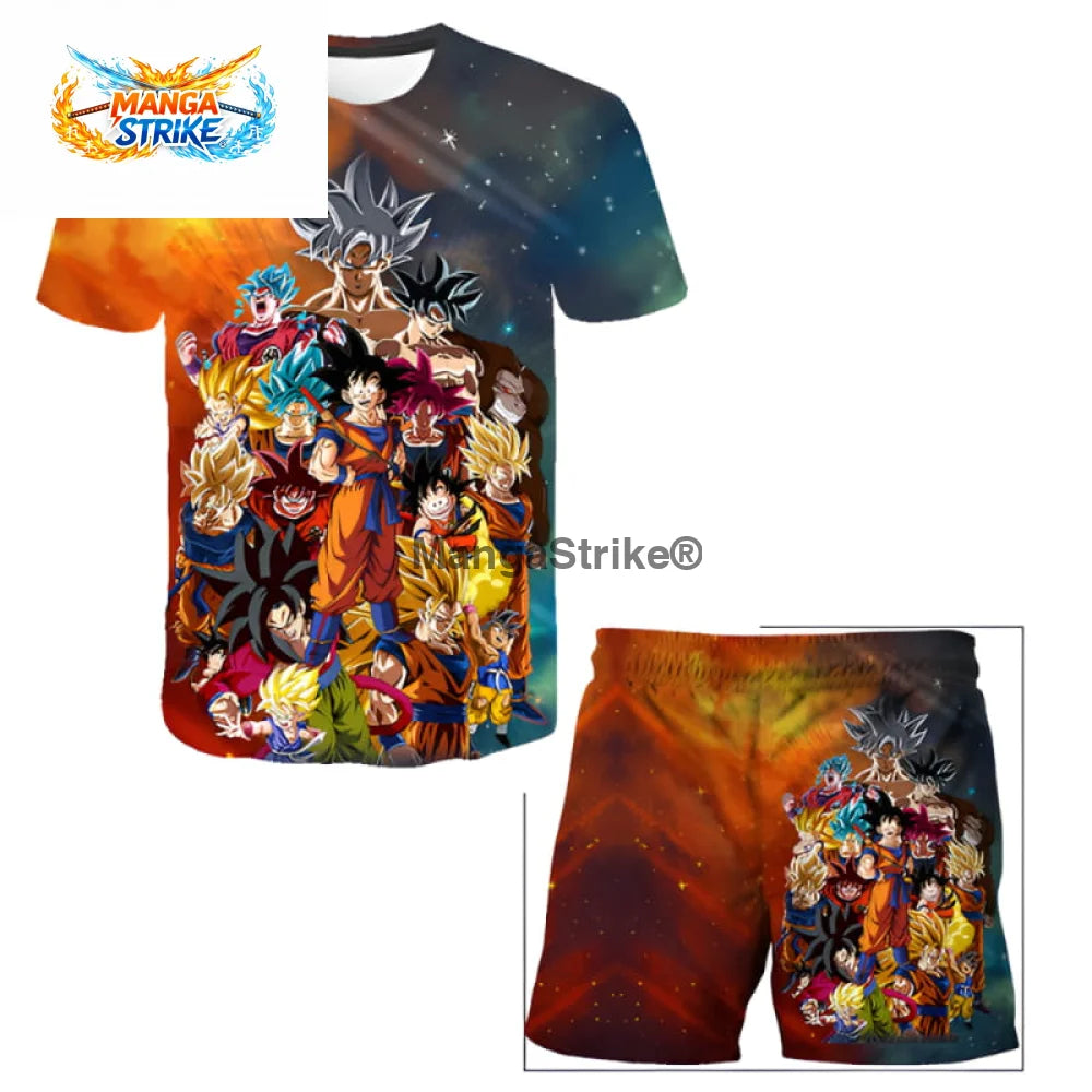 Pyjama Dragon Ball Z - Short Goku’s Transformations - XS