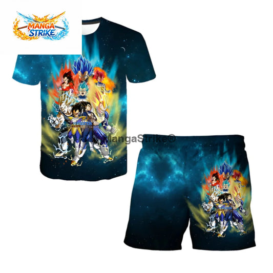 Pyjama Dragon Ball Z - Short Vegeta’s Transformations - XS