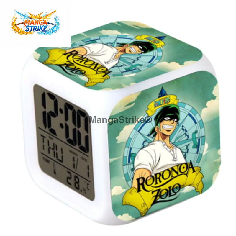 Réveil One Piece Zoro Chasseur de Pirates LED
