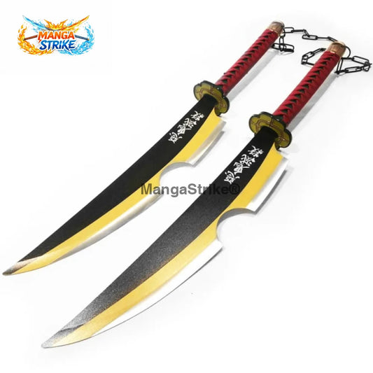 Sabre Demon Slayer - Jumeaux Uzui Tengen - Sabres du Soleil Double d’Uzui Tengen - Katana