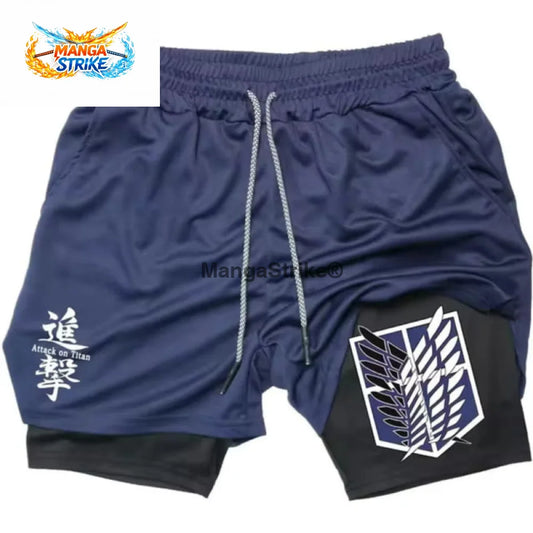 Short Attaque des Titans - Bataillon d’Exploration Bleu - XS