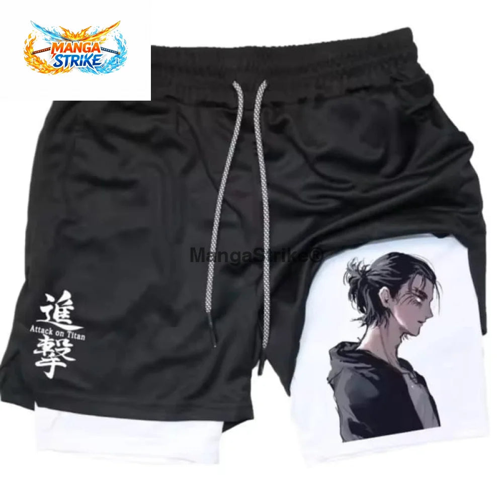 Short Attaque des Titans - Eren Adulte - XS
