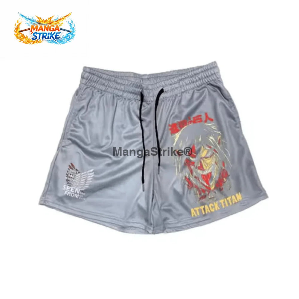 Short Attaque des Titans - Titan Assaillant Blanc - XS