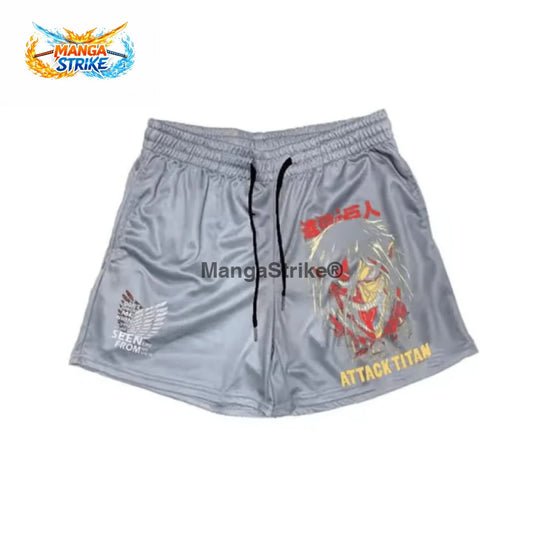 Short Attaque des Titans - Titan Assaillant Blanc - XS