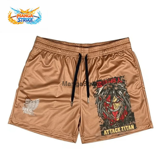 Short Attaque des Titans - Titan Assaillant Marron - XS