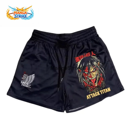 Short Attaque des Titans - Titan Assaillant Noir - XS