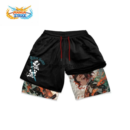 Short Demon Slayer - Tanjiro le Pilier du Soleil - XS