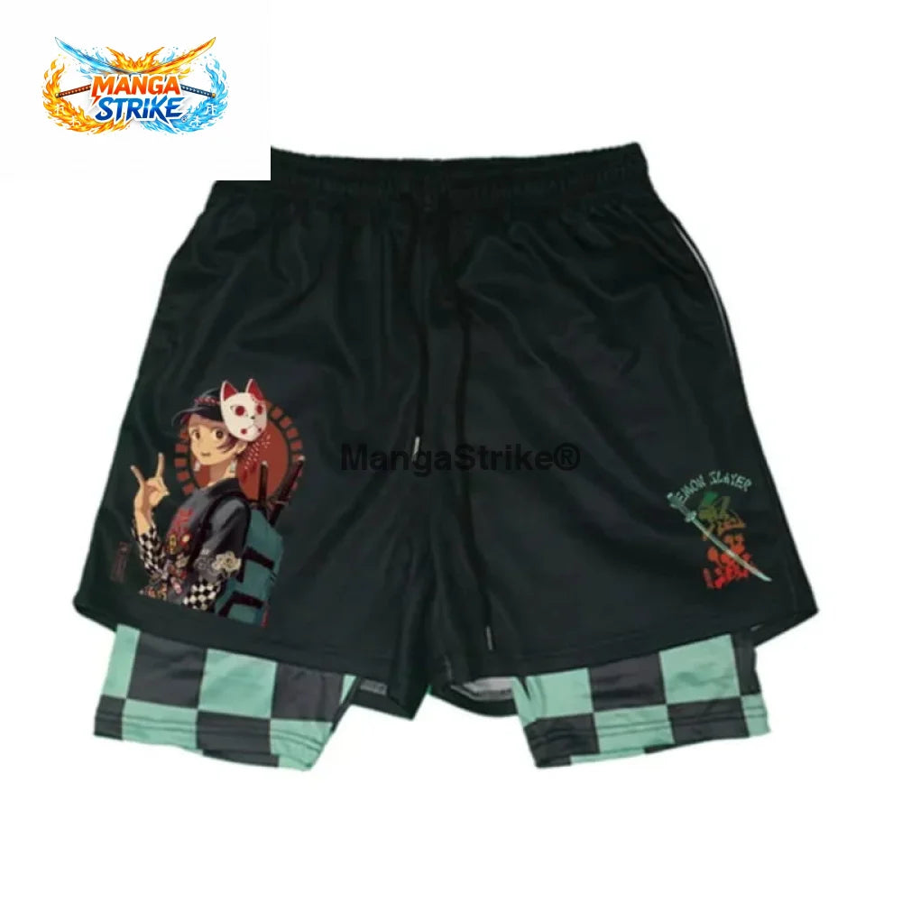 Short Demon Slayer - Tanjiro Masque de conjuration - XS